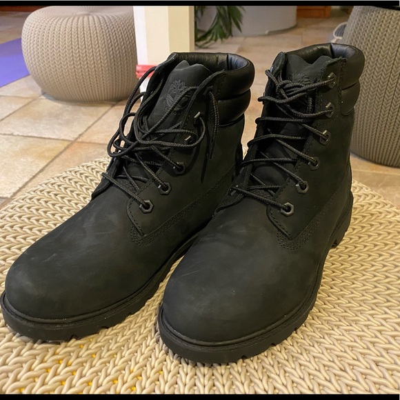 TIMBERLAND WOMENS BLACK NUBUCK BOOTS - Picture 3 of 6